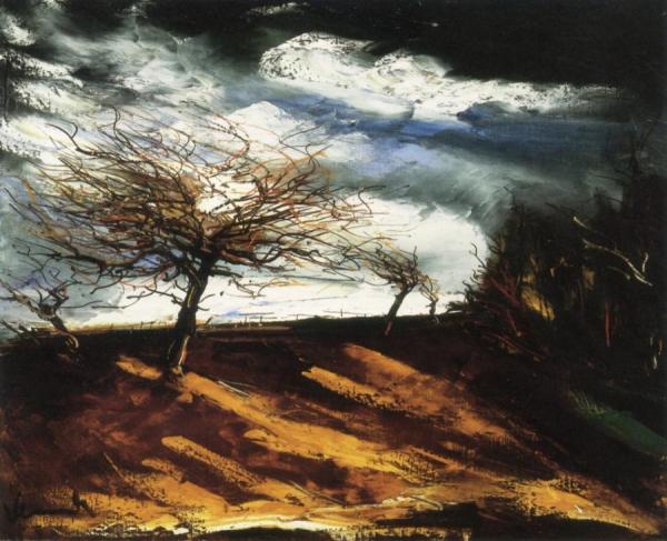 Orchard In A Storm by Maurice De Vlaminck
