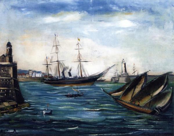 Port Scene by Maurice De Vlaminck