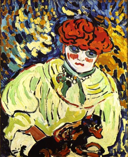 Portrait Of A Woman by Maurice De Vlaminck