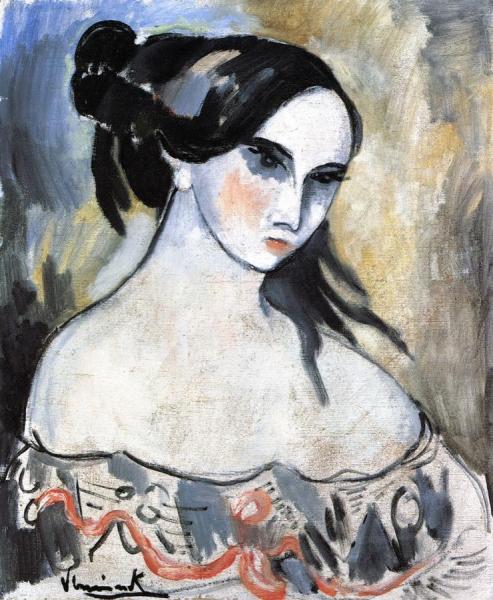 Portrait Of A Woman by Maurice De Vlaminck