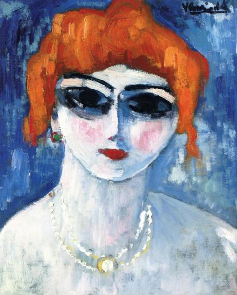 Portrait Of A Young Woman by Maurice De Vlaminck