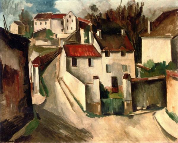 Quartier Saint-michel, Bougival by Maurice De Vlaminck