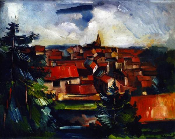 Red Roofs by Maurice De Vlaminck