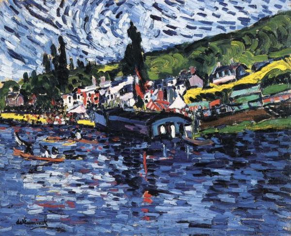 Regatta At Bougival by Maurice De Vlaminck