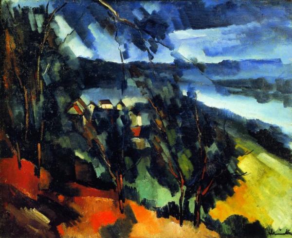 River Bank by Maurice De Vlaminck