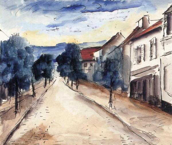 Road In Brezilles by Maurice De Vlaminck