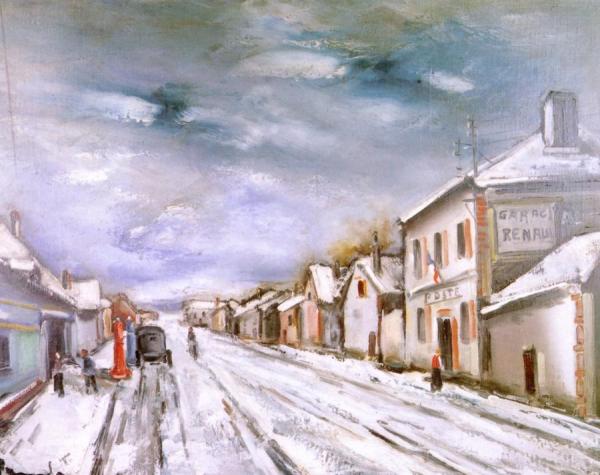 Road In The Snow by Maurice De Vlaminck
