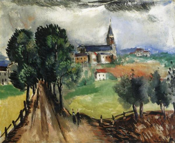 Route To The Village by Maurice De Vlaminck