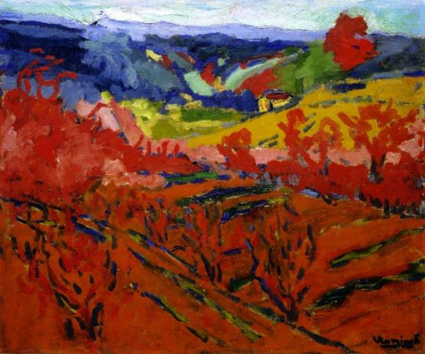 Seine Valley Landscape by Maurice De Vlaminck