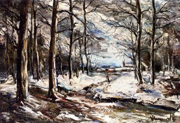 Snowy Landscape by Maurice De Vlaminck