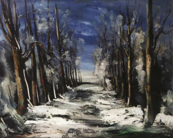 Snowy Landscape by Maurice De Vlaminck