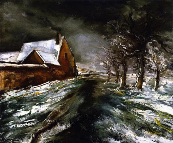 Snowy Landscape by Maurice De Vlaminck