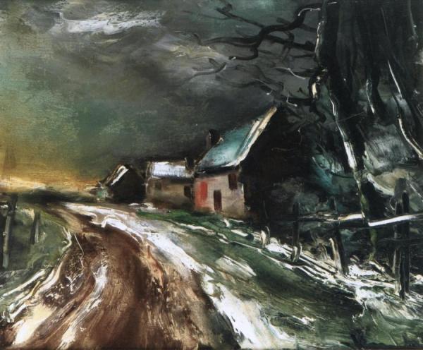 Snowy Landscape by Maurice De Vlaminck
