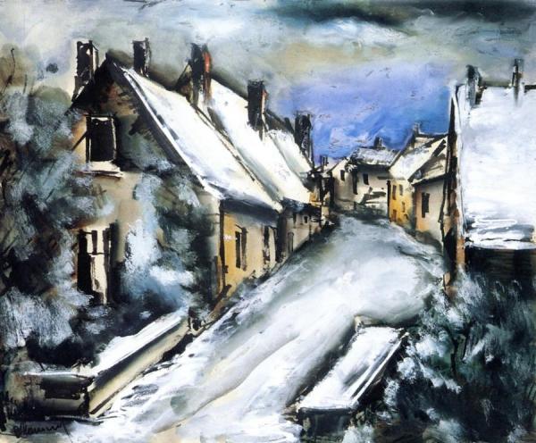 Snowy Landscape by Maurice De Vlaminck