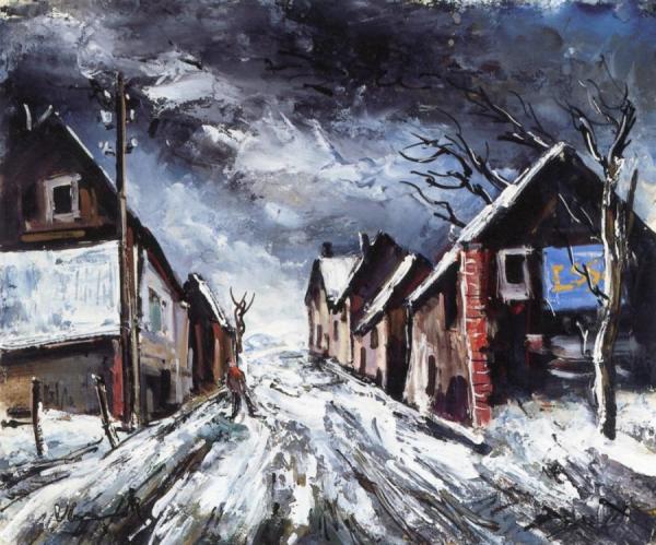 Snowy Road by Maurice De Vlaminck