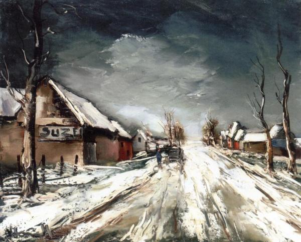 Snowy Road by Maurice De Vlaminck