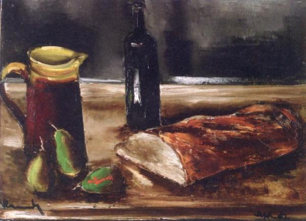 Still Life: Bread And Pitcher by Maurice De Vlaminck