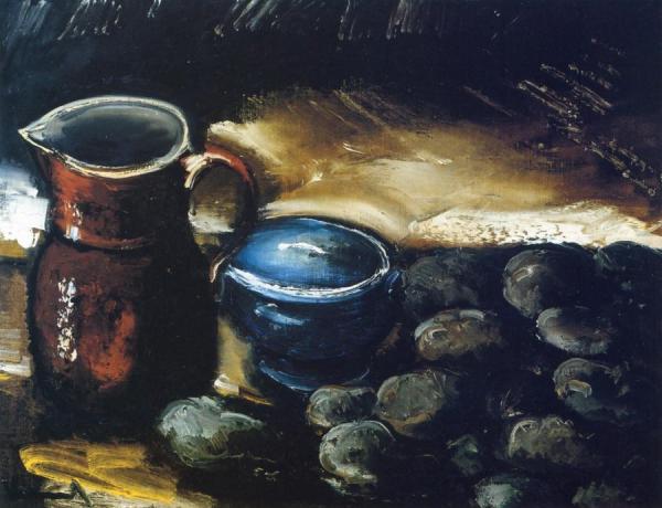 Still Life, Pitcher And Potatoes by Maurice De Vlaminck Oil Painting Reproductions