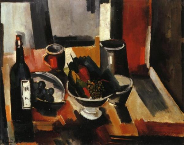 Still Life With Basket Of Fruit by Maurice De Vlaminck