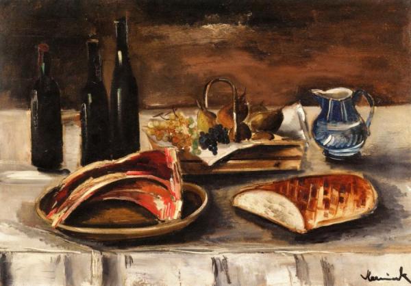 Still Life With Beef Rib by Maurice De Vlaminck