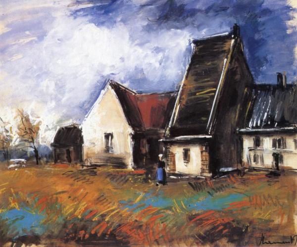 Thatch Roofed House by Maurice De Vlaminck