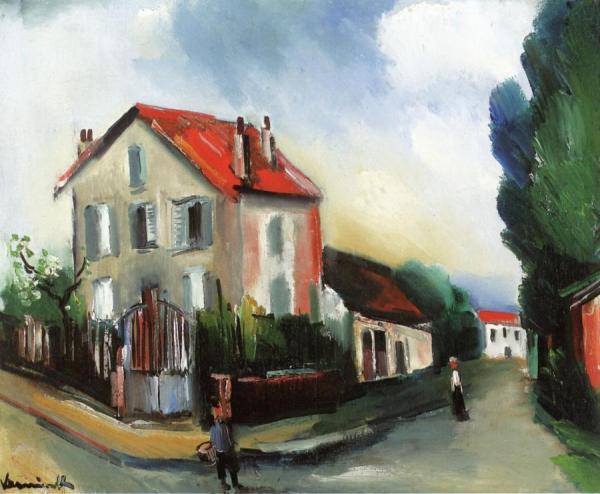 The Artist's House In Chatou by Maurice De Vlaminck