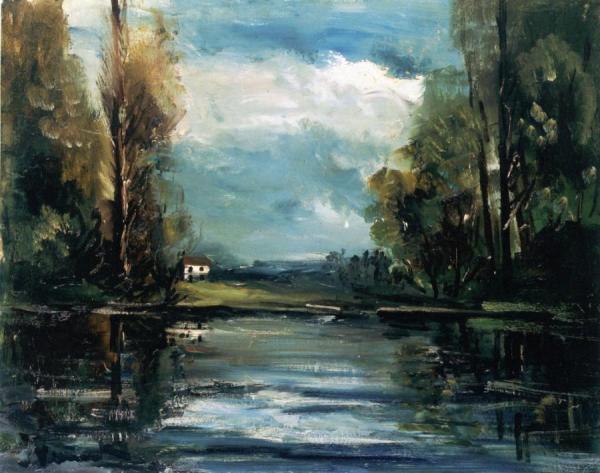 The Banks Of The Oise by Maurice De Vlaminck