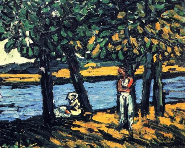 The Boaters At Chatou by Maurice De Vlaminck