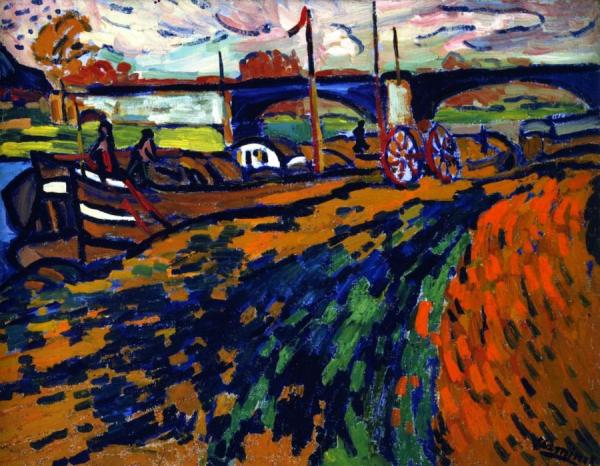 The Bridge At Chatou by Maurice De Vlaminck