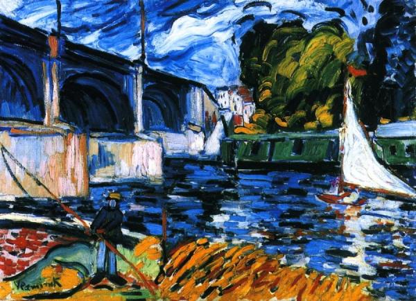 The Bridge At Chatou by Maurice De Vlaminck
