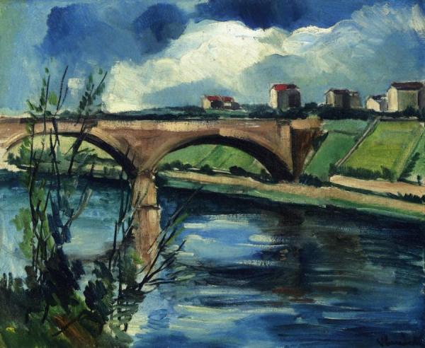The Bridge At Chatou by Maurice De Vlaminck