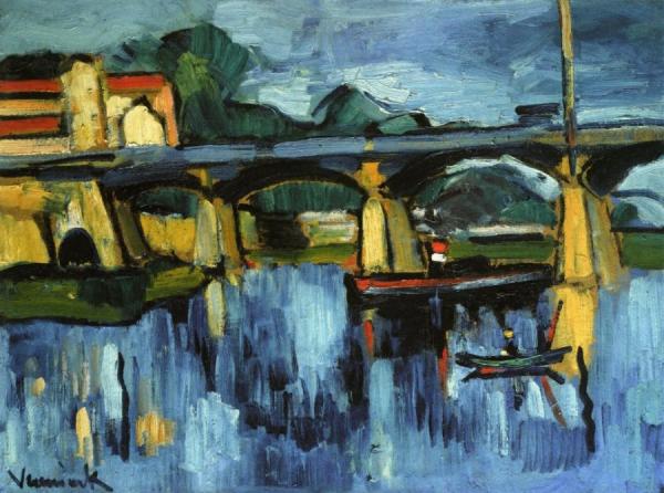 The Bridge At Chatou by Maurice De Vlaminck