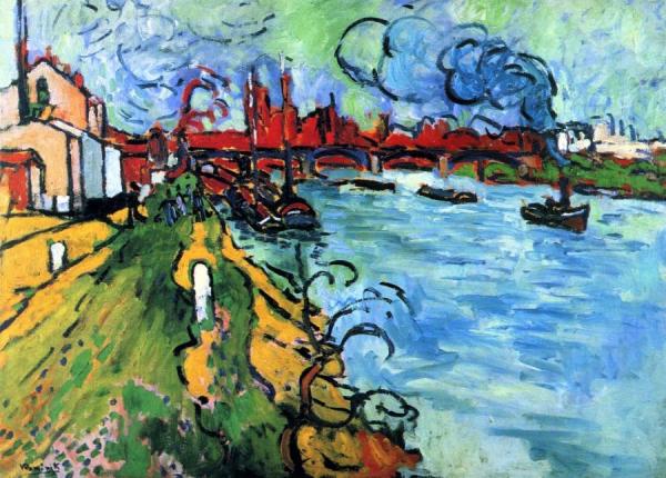 The Bridge At Le Pecq by Maurice De Vlaminck