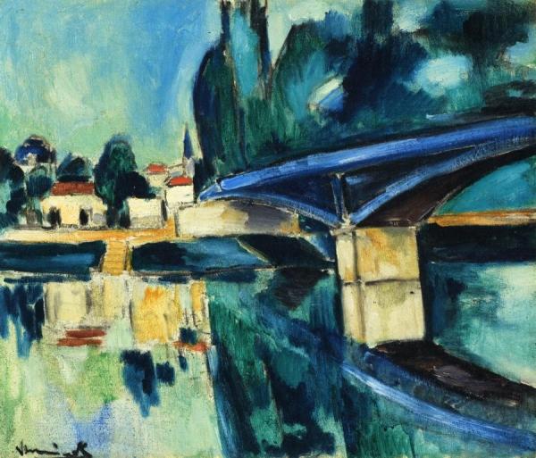 The Bridge At Nogent by Maurice De Vlaminck