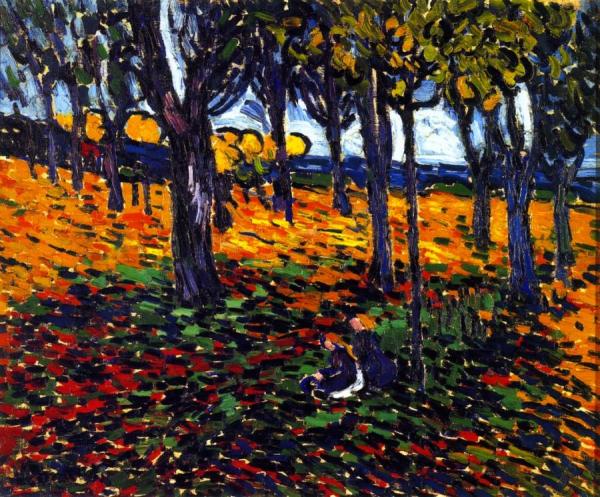 The Chestnut Grove At Chatou by Maurice De Vlaminck