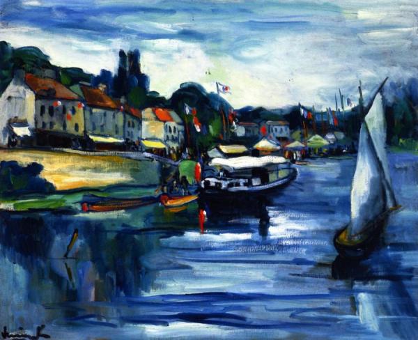 The Edge Of The River, July 14th by Maurice De Vlaminck
