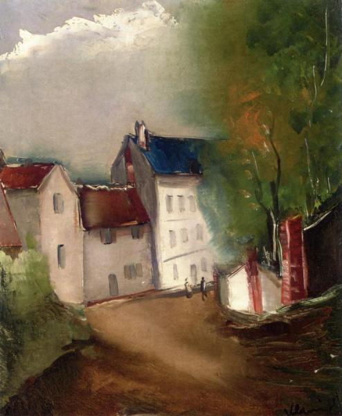 The Entrance To A Village by Maurice De Vlaminck