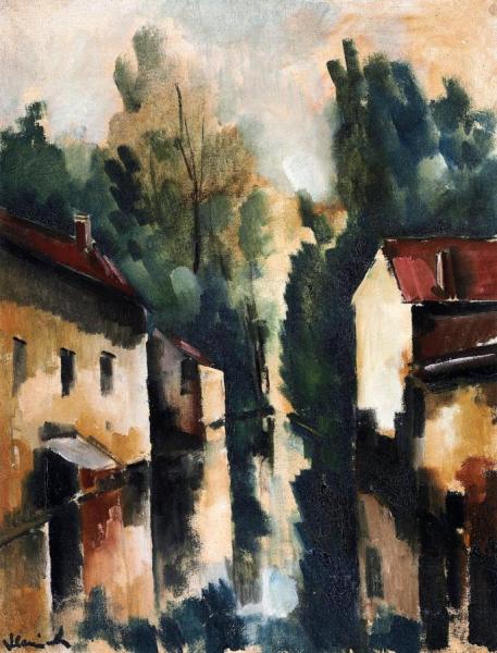The Flodded Village by Maurice De Vlaminck