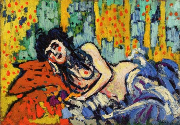 The Girl From "rat Mort" by Maurice De Vlaminck