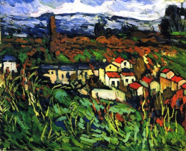 The Hill At Bougival by Maurice De Vlaminck