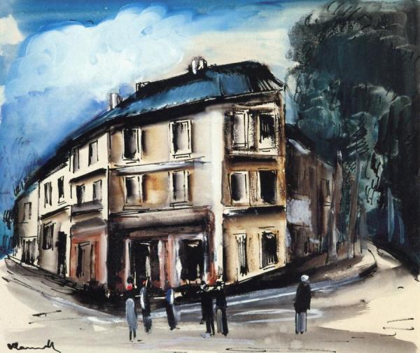 The House On The Corner by Maurice De Vlaminck