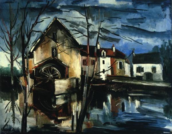 The Mill At Valmondois by Maurice De Vlaminck