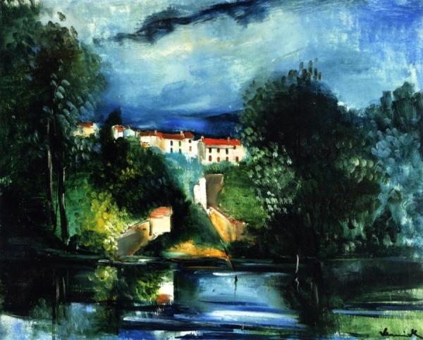The Oise At Auvers by Maurice De Vlaminck