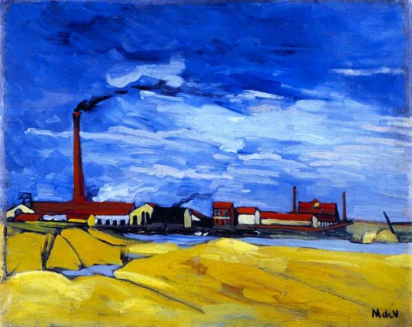 The Paper Mill, Nanterre by Maurice De Vlaminck