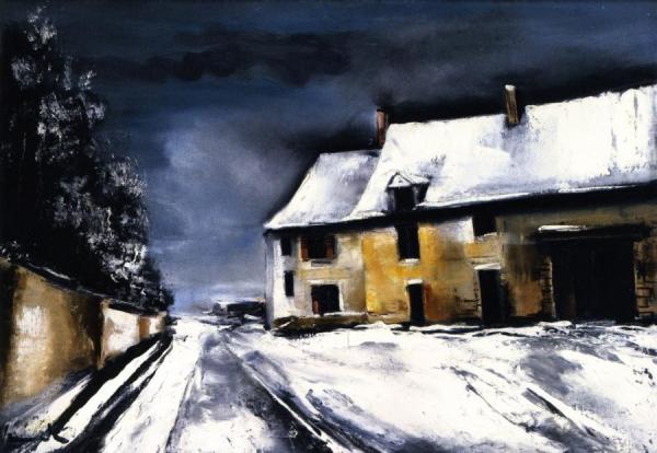 The Road Along The Park by Maurice De Vlaminck
