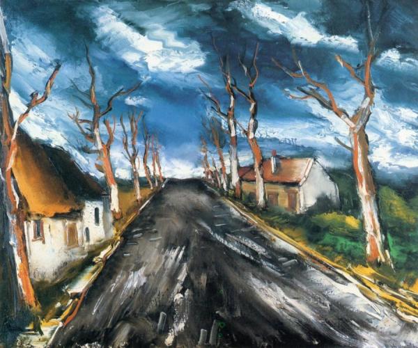The Road To The Village by Maurice De Vlaminck
