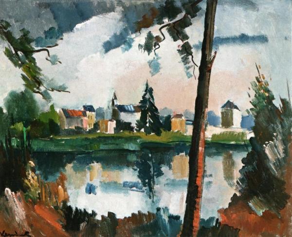 The Seine At Chatou by Maurice De Vlaminck
