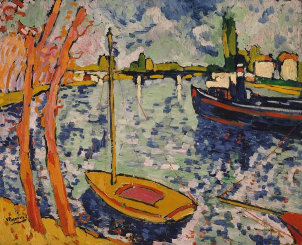 The Seine At Chatou by Maurice De Vlaminck