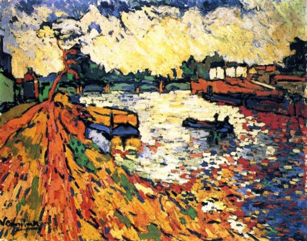 The Seine At Chatou by Maurice De Vlaminck