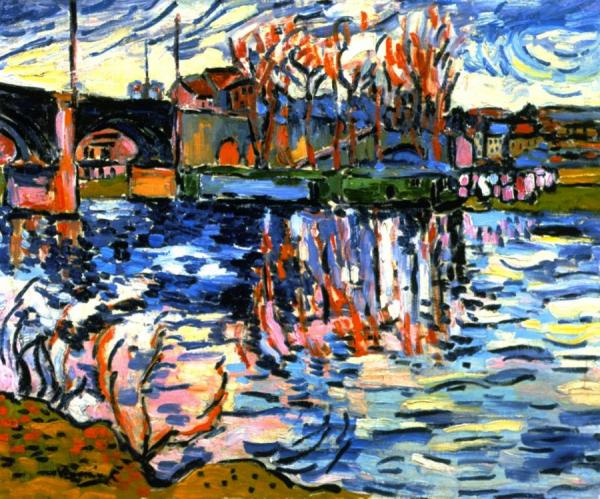 Maurice De Vlaminck The Seine At Chatou